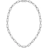BOSS Geborstelde en gepolijste schakelketting