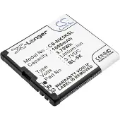 123accu DRTECH BL-5K accu (1000 mAh, huismerk)