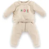 Corolle babypop trainingspak - beige outfit voor pop 42cm.