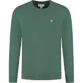 Calvin Klein Heren Truien & Vesten Ls Eu 350terry Monogram Cn Sweat - Donkergroen - Maat M