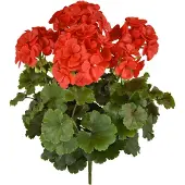 Maxifleur Kunstplanten Geranium PL XL kunstplant 40cm -rood - UV bestendig