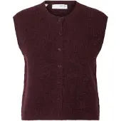 Selected Gebreide bodywarmer 'SLFLULU' braam