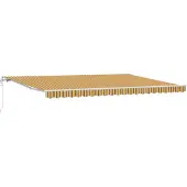 vidaXL Uitschuifbare luifel Meerkleurig 500 × 300 cm Stof en Aluminium