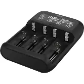 Ansmann Lithium 4 Batterijlader LiFePO, Li-ion, NiCd, NiMH 10340, 10350, 10440, 10500, 10350, 10440, 10500, 12500, 12650, 13500, 13650, 14500, 14650, 16340,