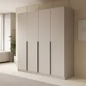 Meubella - Kledingkast Sabre - Beige - 200 cm