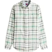 Tommy Hilfiger Overhemd grijs / mintgroen / pastelgroen / wit