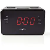 Nedis Digitale Wekkerradio | LED-Scherm | 1x 3,5 mm Audio-Input | Zwart | 1 stuks - CLAR002BK