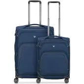Roncato Gateway 4 wielen Kofferset 2-delig met uitbreidingsplooi blauw