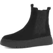 Gabor Veterlaarsjes 'Schnürstiefel Damen 73-540-17 Echtleder in schwarz' zwart