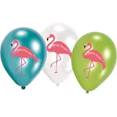 Amscan - 6 Balloons Flamingo Paradise 11 4C print