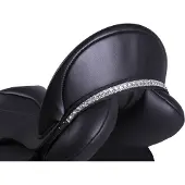 QHP Zadelsieraad Sharina Zwart / Zilver - Full | Zadel accessoires