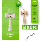 Krom Kendama Pop Lol Lime Groen - - Evenwichtsspel voor kinderen - Unisex
