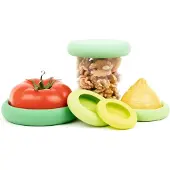 Foodhuggers - Sage Green - 5 stuks - Duurzaam - Vershouden - Afwasbaar - Herbruikbaar