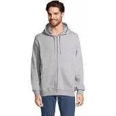 Sol Unisex Full-Zip Hoodie Calipso L04237 - Grey Melange - 3XL