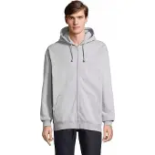 Sol Unisex Full-Zip Hoodie Carter L03812 - Grey Melange - 3XL