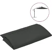 vidaXL Vervanghoes voor terrasparasol, antraciet, 300 cm