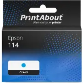 PrintAbout Inktcartridge 114 (C13T07B240) Cyaan geschikt voor Epson