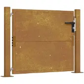 vidaXL Poort 100x75 cm cortenstaal