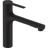 Hansgrohe zesis m33 eengreeps keukenkraan 160 met metalen uittrekbare vuistdouche, 2jet, mat zwart