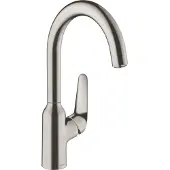 Hansgrohe Focus M42 ééngreeps keukenmengkraan 220, rvs look