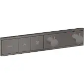 Hansgrohe RainSelect thermostaat inbouw voor 2 functies, Brushed Black Chrome