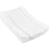 Beaba Sofalange - Hoes voor Aankleedkussen - 100% Biologisch Katoen - Zacht & Absorberend - Wit