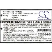 123accu Falk CPF-1035 / CP-FU-NP60-1100CM accu (1100 mAh, huismerk)