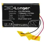 123accu Prestigio PL613450 1S1P accu (1100 mAh, huismerk)