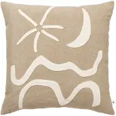 Ferm Living Kove Applique Kussen Tan