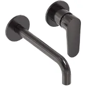 May Forma Afbouwdeel Inbouw Wastafelmengkraan - Geborsteld Carbon Black PVD - Messing - Kranen, Wastafelkranen, Inbouw Wastafelkranen - 8718835386979