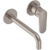 May Forma Afbouwdeel Inbouw Wastafelmengkraan - Geborsteld Nickel PVD - Messing - Kranen, Wastafelkranen, Inbouw Wastafelkranen - 8718835386948