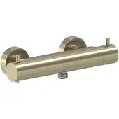 May Opbouw Douchethermostaat - Geborsteld Mat Goud PVD - Messing - Kranen, Douchekranen, Douchethermostaten - 8718835381967 - Kranen, Douchekranen, Douchethermostaten