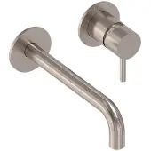 May Inbouw wastafelmengkraan stilo geborsteld nickel pvd