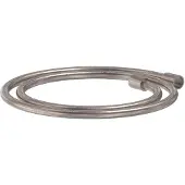 May Doucheslang Smooth 150 cm Geborsteld Nickel PVD