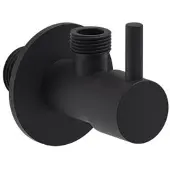 May Hoekstopkraan G1/2" x G3/8" Mat Zwart PED