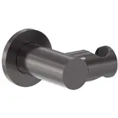 May Toebehoren Wandsteun Verstelbaar - Geborsteld Carbon Black PVD - Wandkraanhouder - Messing - Kranen, Douchekranen, Douchekophouders & Uitlaten - Kranen, Douchekranen, Douchekophouders & uitlaten