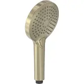 May Handdouche Verstelbaar 3-standen 12cm - Geborsteld Mat Goud PVD - ABS-kunststof - Kranen, Douchekranen, Handdouches - 8718835382506 - Kranen, Douchekranen, Handdouches