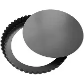 De Buyer uitneembare gegroefde ronde taartvorm 28cm - - 4706.28
