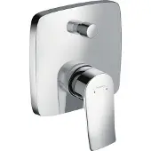 Hansgrohe metris eengreeps badmengkraan afbouwdeel met zekerheidscombinatie voor ibox universal, chroom