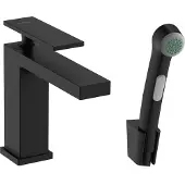Hansgrohe tecturis e eengreeps wastafelkraan 110 met bidet handdouche en doucheslang 160 cm, mat zwart