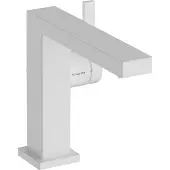Hansgrohe Tecturis E ééngreeps wastafelkraan 110 Fine CoolStart met afvoerplug, mat wit