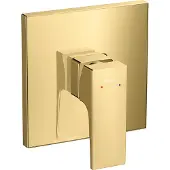 Hansgrohe metropol eengreeps douchemengkraan afbouwdeel met rechte greep, polished gold optic
