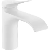 Hansgrohe Vivenis ééngreeps wastafelkraan 80 CoolStart met pop-up trekwaste, mat wit