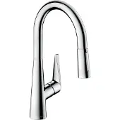 Hansgrohe talis m51 eengreeps keukenmengkraan 200 met uittrekbare vuistdouche, 2 straalsoorten, chroom