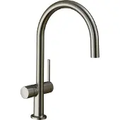 Hansgrohe talis m54 eengreeps keukenmengkraan 220 met stopkraan voor vaatwasser, rvs look