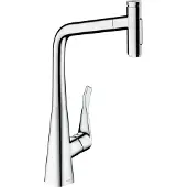 Hansgrohe Metris Select M71 M7117-h320 ééngreeps keukenmengkraan met uittrekbare vuistdouche, chroom