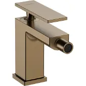 Hansgrohe tecturis e eengreeps bidetkraan met popup trekwaste, brushed bronze