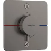Hansgrohe ShowerSelect Comfort Q thermostaat inbouw voor 2 functies, Brushed Black Chrome