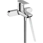 Hansgrohe rebris e eengreeps badmengkraan opbouw met hartafstand 15.3 cm, chroom