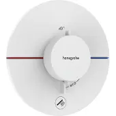 Hansgrohe ShowerSelect Comfort S thermostaat inbouw voor 1 functie en extra uitgang, mat wit